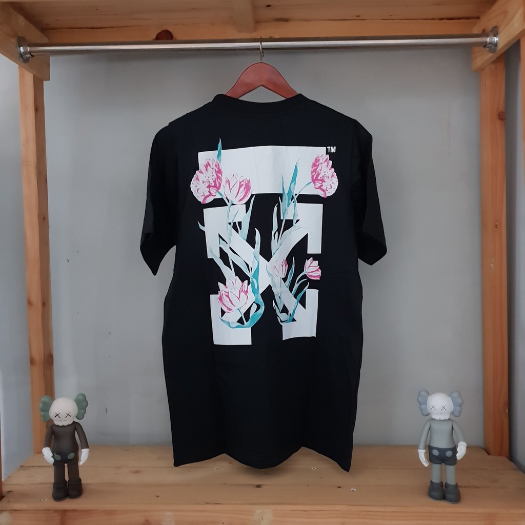 KAOS / TSHIRT / BAJU OFF WHITE SAKURA DIAGONAL ARROW  PREMIUM