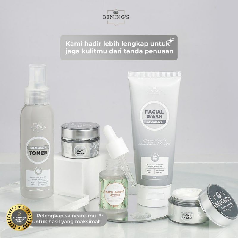 PAKET EXCLUSIVE BENINGS SKINCARE DR. OKY PRATAMA | MENGATASI FLEK DAN NODA