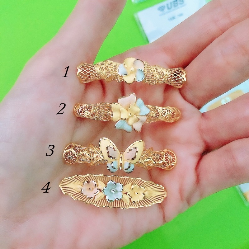 Charm Hiasan Gelang Pipa Kerawang 3 warna UBS 700/16k