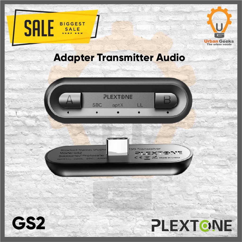 Bluetooth Audio USB Transceiver Wireless Adapter APTX Low Latency Plextone GS2