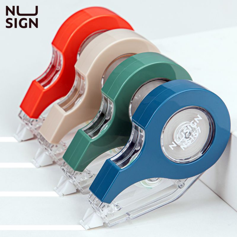 

Nusign Correction Tape / Tip Ex Kertas 12mm Bentuk Kapsul Nyaman Digenggam NS157