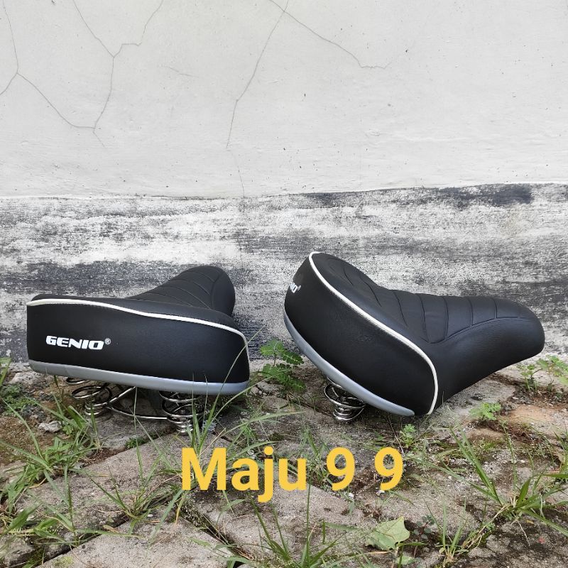 Sadel Genio Sepeda Mini Jok Sepeda Besar Empuk Dengan Per Bawah