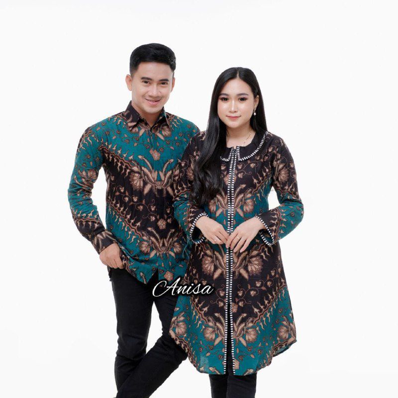 Set pakaian Couple  Batik Couple Modern Baju Batik Couple Batik Tunik Couple