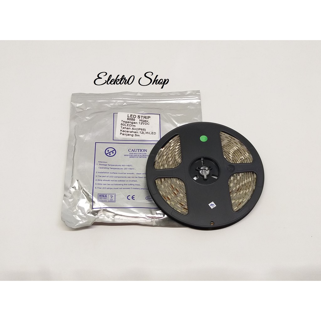 LED Strip IP65 5050 12V DC Green