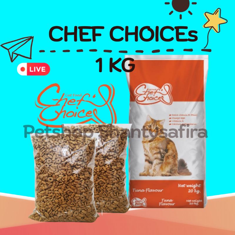 CHEFs CHOICES TUNA 1 KG Choize tuna MAKANAN KUCING