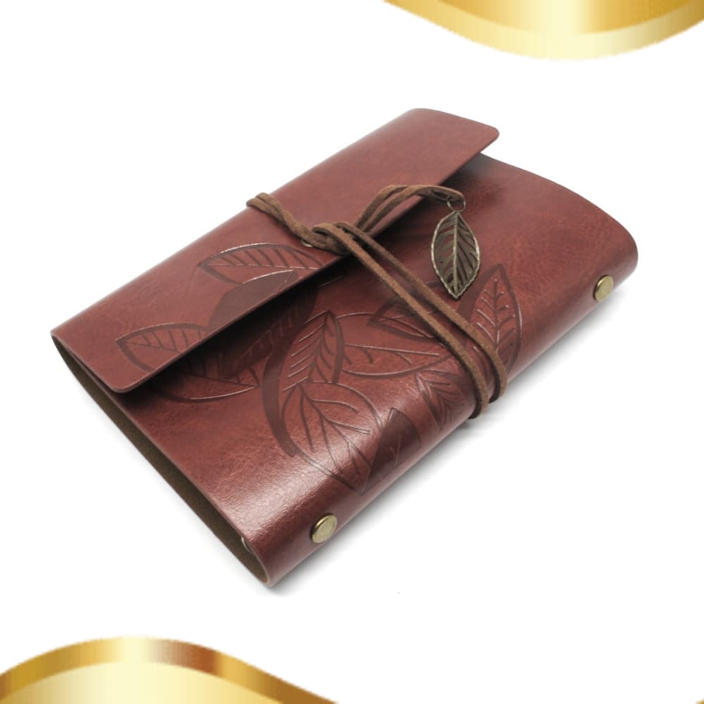 

BUKU CATATAN BINDER KULIT RETRO LEAF KERTAS A5 A6