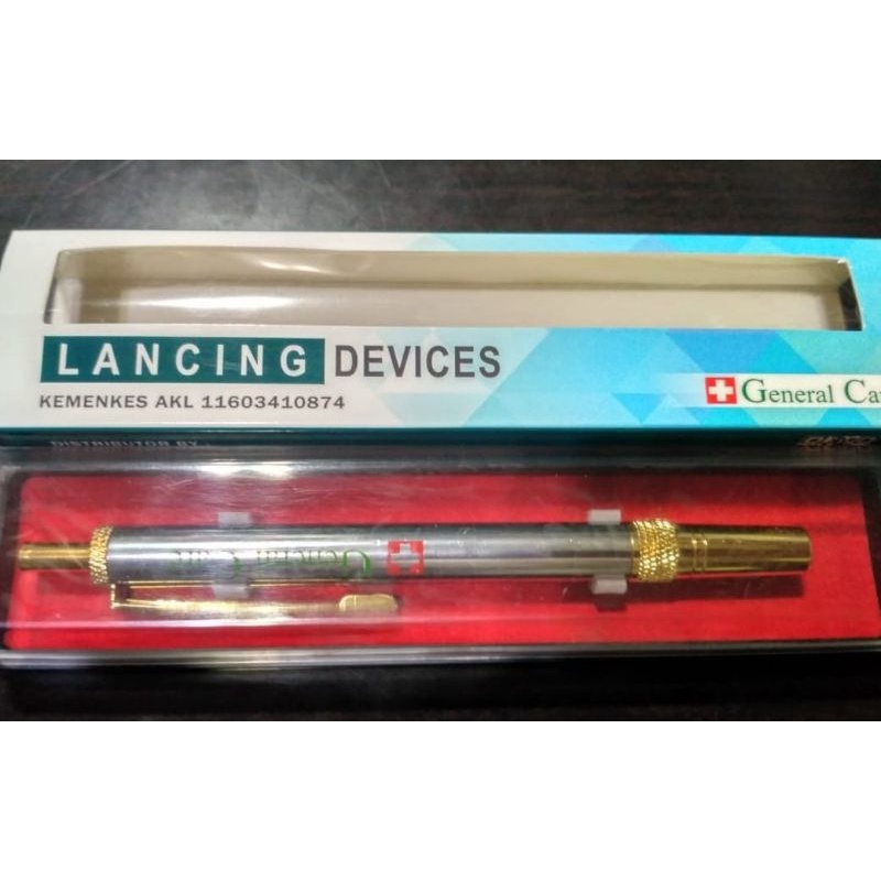 Lancing Device Stainless / Pen Lancet / Pen Bekam GC