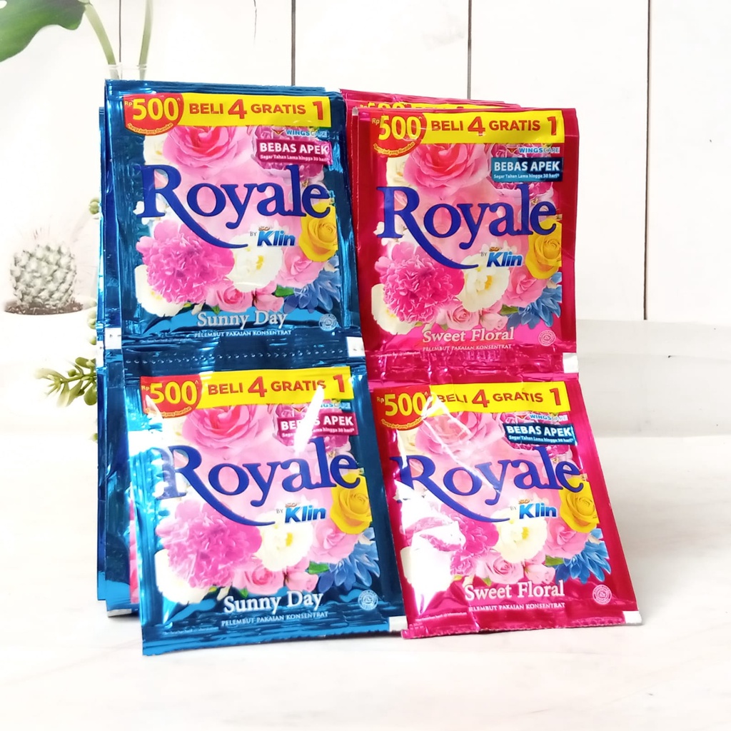 SoKlin/So Klin Royale Pelembut Konsentrat Renceng ( Beli 3 Renceng Gratis Piring, utk produk tertentu )