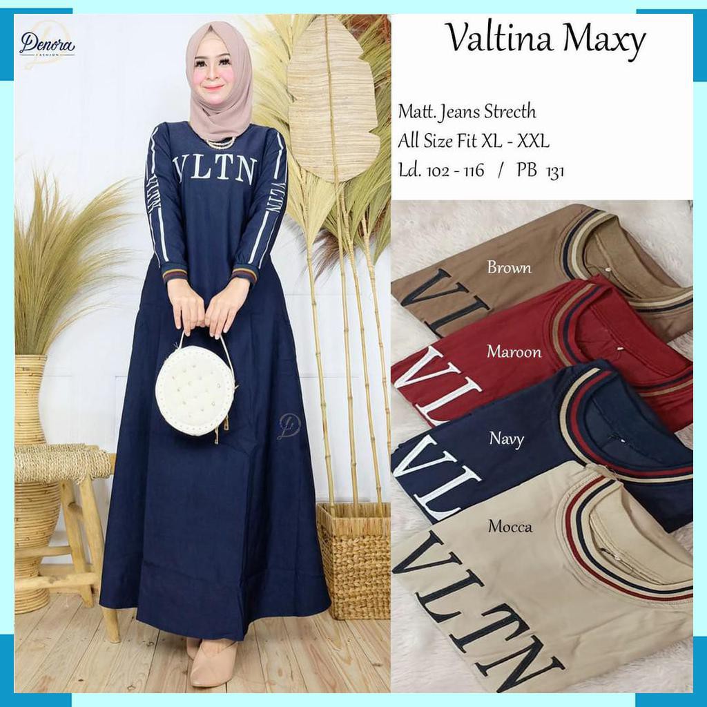 DRESS GAMIS MUSLIM WANITA. DRESS MAXY. BY DENORA