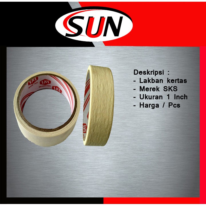 Lakban Kertas 1  Inch Sks Isolasi Masking Tape