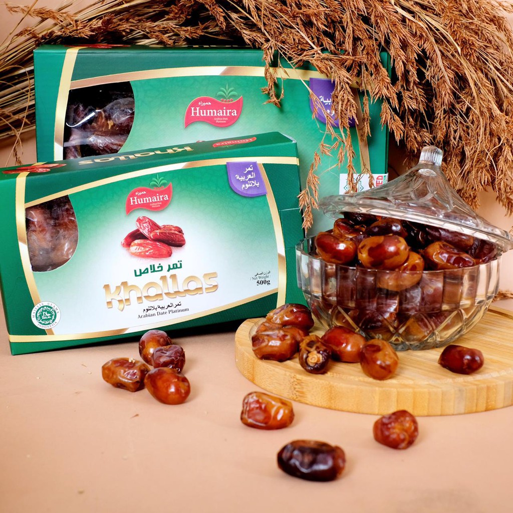 

Kurma KHALLAS Humaira Khalas 1kg Arabian Date Platinum