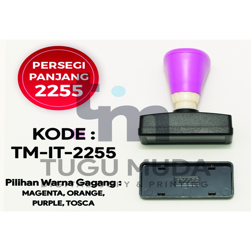 

GROSIR Gagang Stempel Flash PERSEGI PANJANG 2255 (22x55mm) -TM-IT-2255