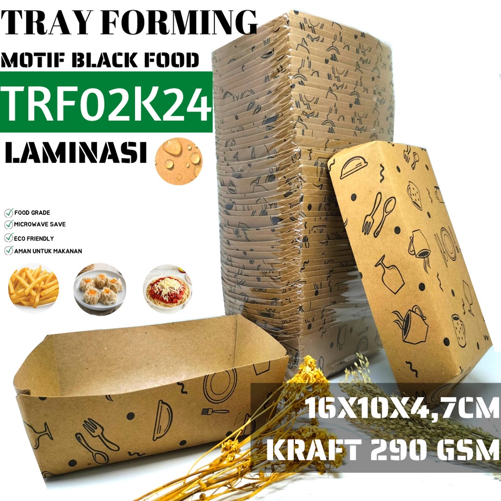 Paper Food Paper Food Tray Forming (TRF2K224-Laminasi)