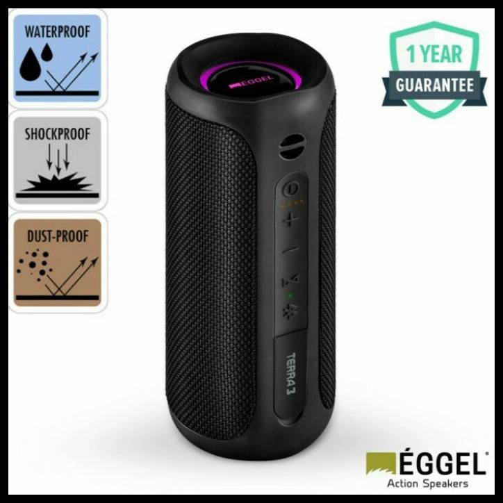 Eggel Terra 3 / Terra3 Rgb Light Waterproof Portable Bluetooth Speaker