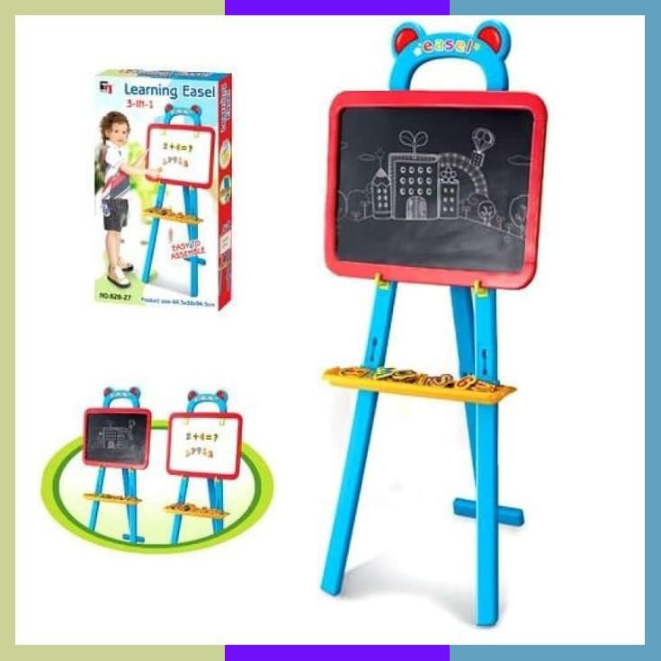 

Mainan Anak Learning Easel / Papan Tulis 3 In 1