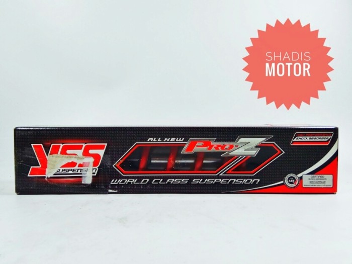 Skok Belakang Motor Merk YSS Matic Tipe New Pro - Z Series Ukuran 300 mm Warna Merah Shock Breaker M