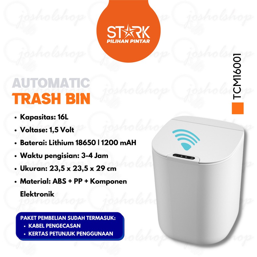 STARK TEMPAT SAMPAH SENSOR OTOMATIS 16 L TEMPAT SAMPAH ELEKTRIK 16 L