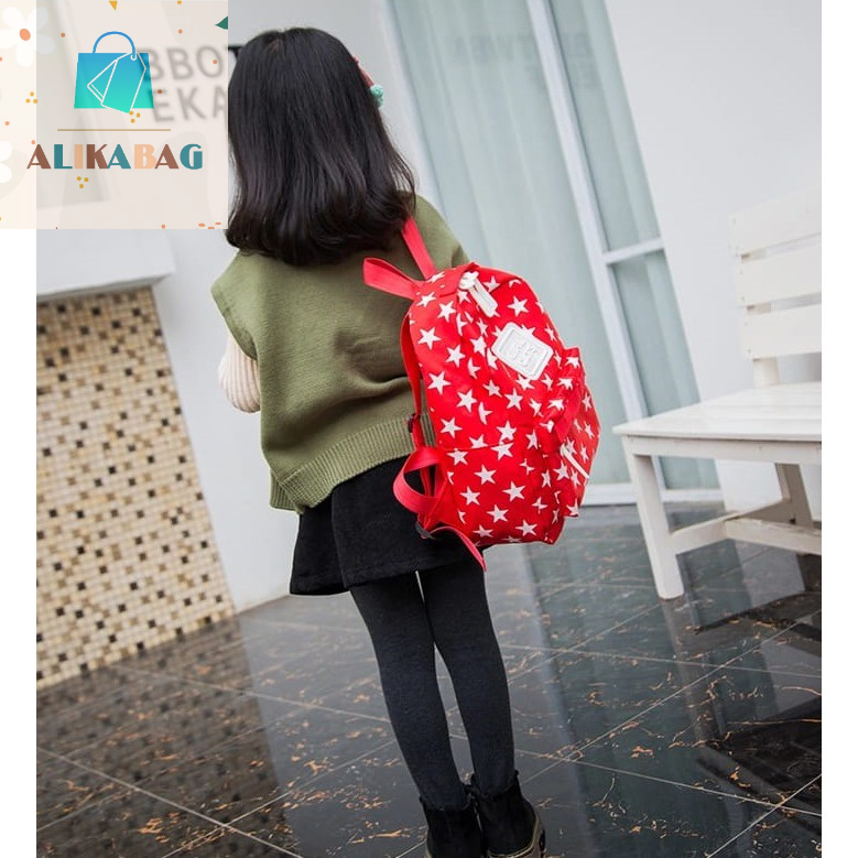 ALIKA BAG - Tas Ransel Anak Laki-laki Perempuan Motif Bintang Lucu Terlaris