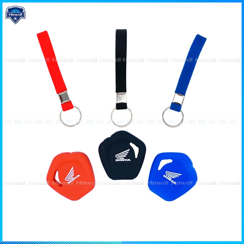 Cover Kunci Bahan Silikon Dengan Gantungan Kunci Untuk honda wave alpha 125i dash 125 ex5 future