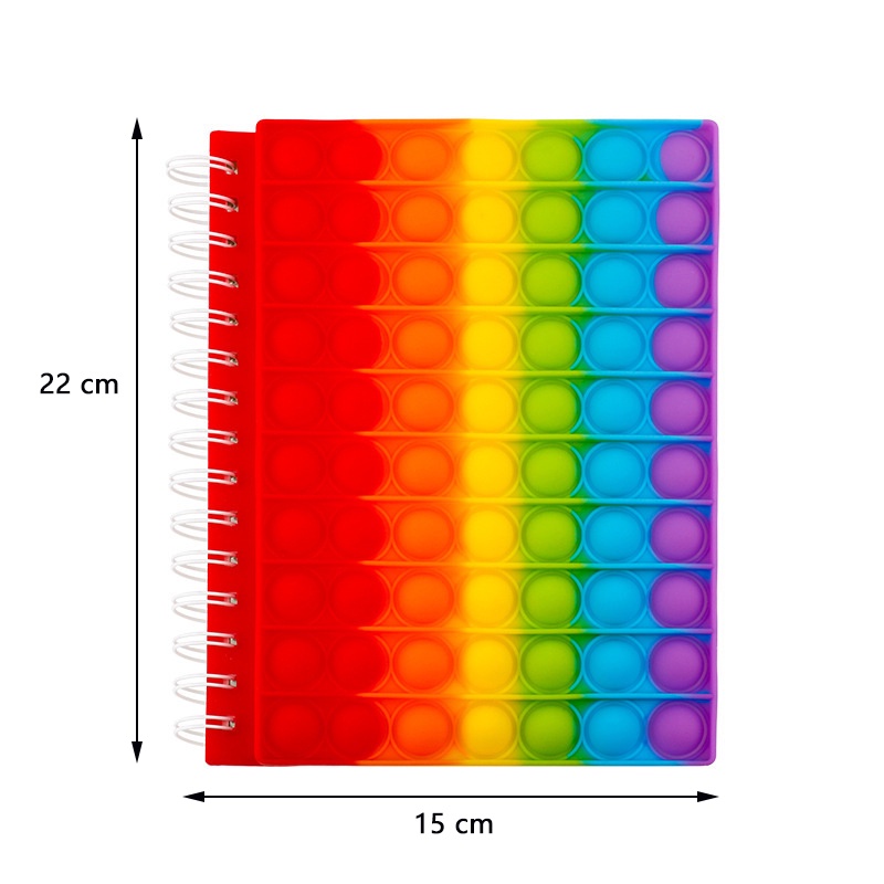 80 Lembar A5 Pop It Buku Catatan Bahan Silikon Bubble Untuk Pelajar