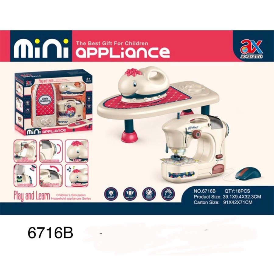 Mainan anak mesin jahit mini appliance play &amp; learn