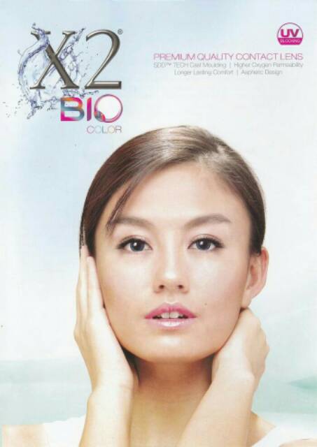 softlens warna x2 bio color lembut untuk mata sensitif ready minus