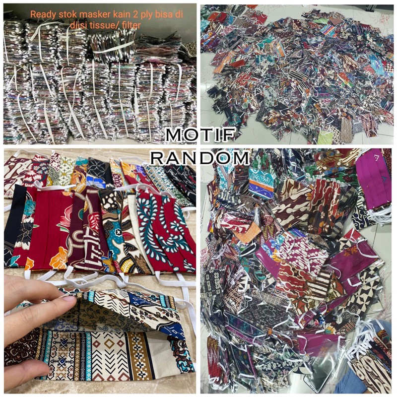 MASKER KAIN / MASKER BATIK KATUN EARLOOP &amp; HEADLOOP