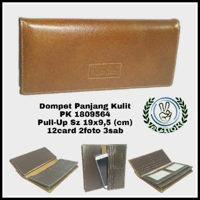 Dompet Panjang Pria Wanita Full Kulit Sapi Asli - Kickers 180k