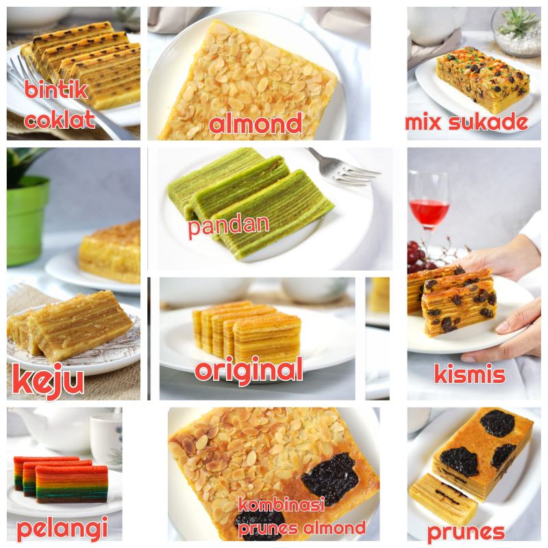 

Lapis legit khas bangka varian (18x18cm)