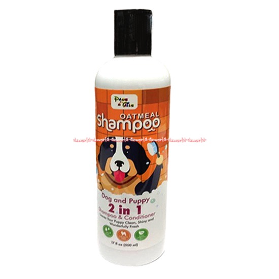 Paws n Tails 500ml Lavender Coconut Tea Trea Oatmeal Shampoo Conditioner Dog Puppy Hewan Anjing Paw and Tail