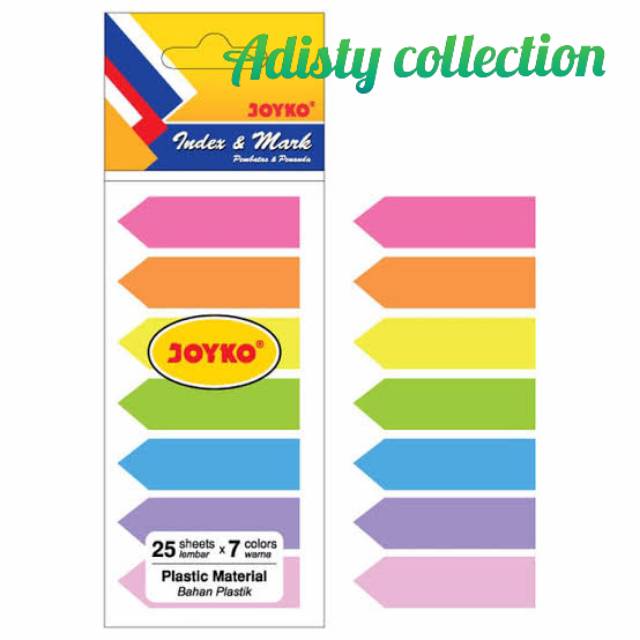 

Index and Mark Joyko 7 warna Bahan Plastik