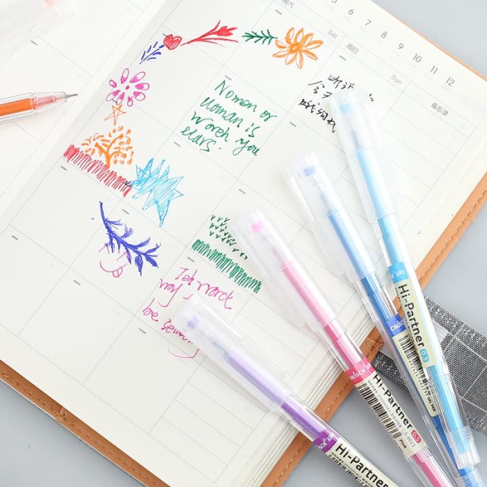

Eklusif Pulpen / Pen Gel Warna Warni Hi Partner Diskon