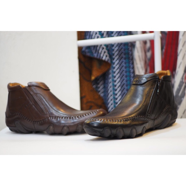 Sepatu boot kulit asli Sapi original Justin Otto Porsche 168