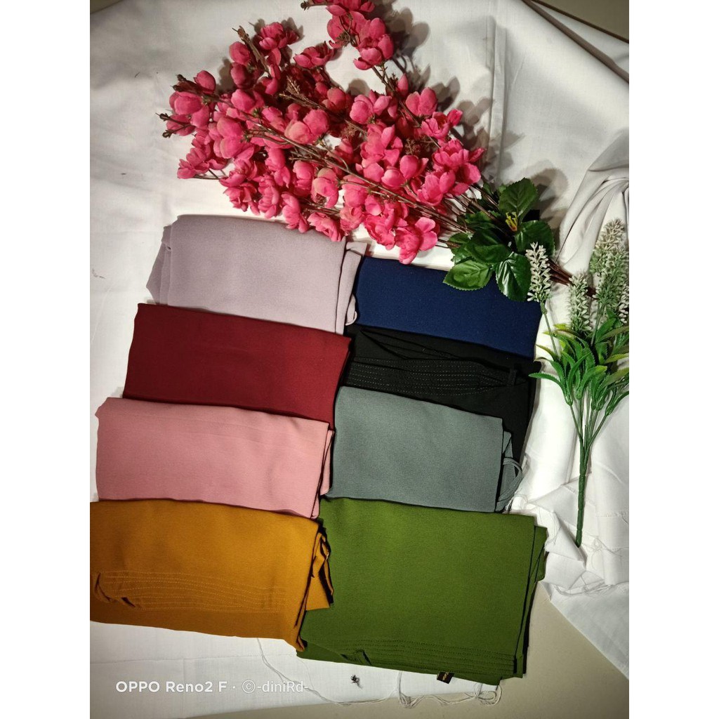 Jilbab Khimar Syari Khimar Ceruti 2 Layer swaroski