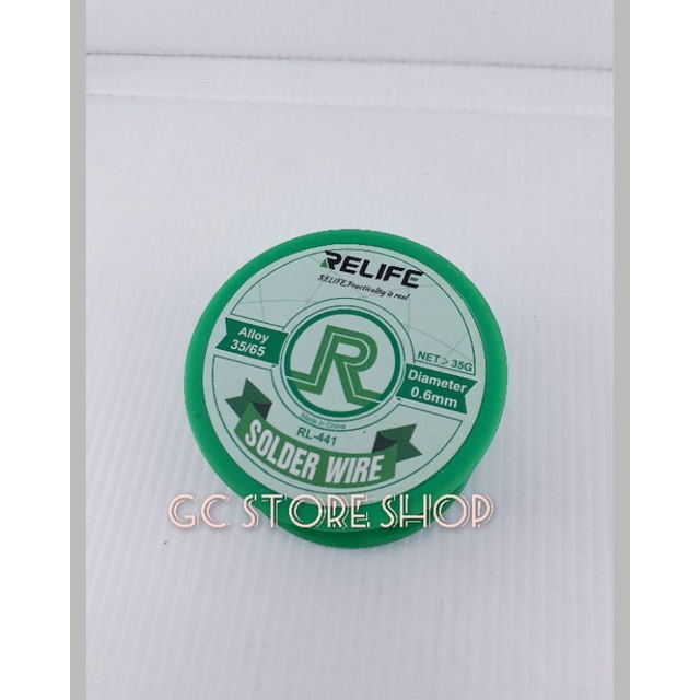 TIMAH GULUNG / SOLDER WIRE RELIFE RL -441 0.6 MM