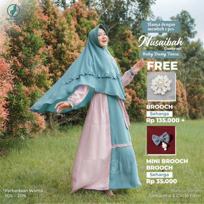 Terbaru Nusaibah gamis set by Alwa Hijab Ready