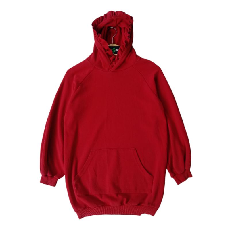 TERMURAH JAKET Hoodie basic merah ORIGINAL SECOND BRAND ASLI ORI BRANDED MURAH