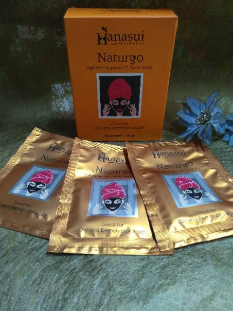 Masker wajah Hanasui Naturgo Lightening peel off