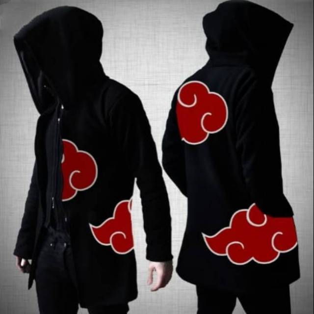 Jubah anime akatsuki naruto hoodie cosplay