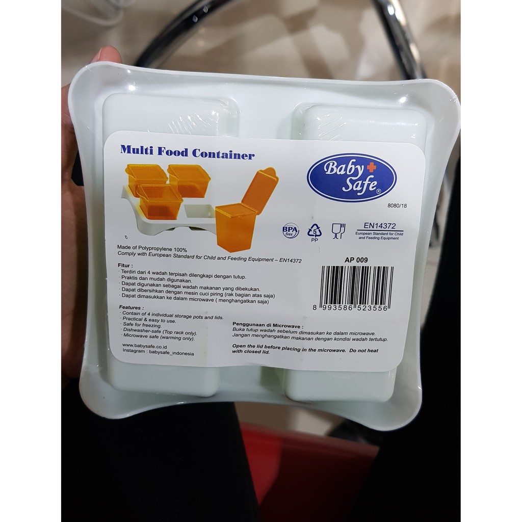 Baby Safe Multi Food Container AP009 Tempat Makan Bayi 50ml