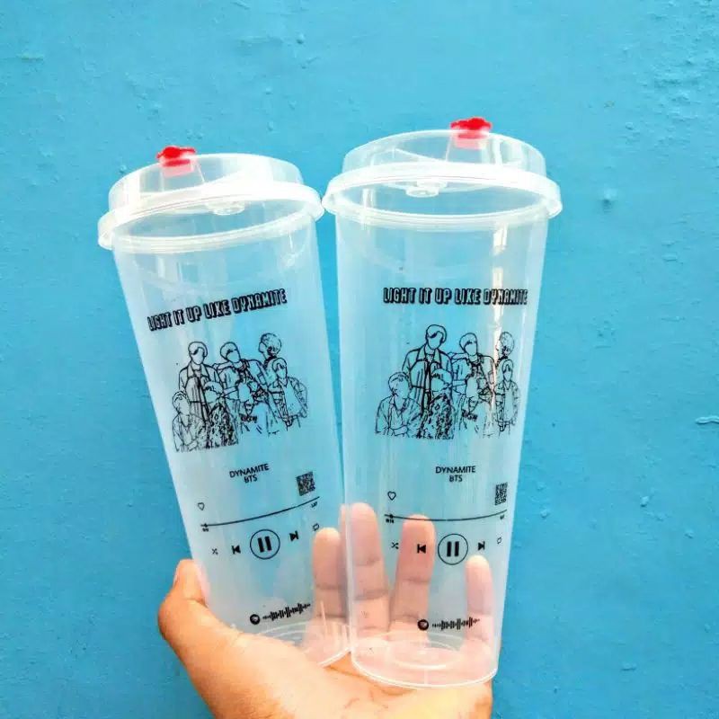 Sablon Reusable Cup PP Injection 700ml 1 Warna Minimum 25 Pcs ( harga diatas per pcs )