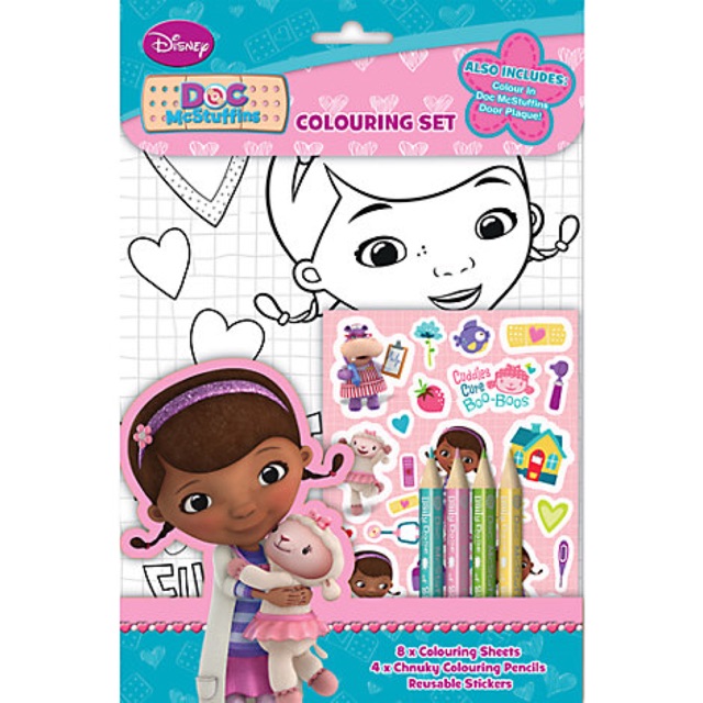 Doc mcstuffins Coloring set