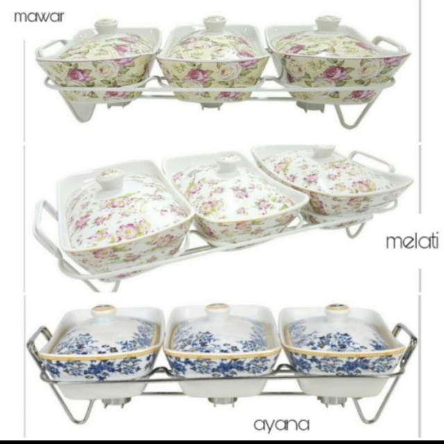 Prasmanan VISENZA B-751/ Alat Saji / Pemanas Wadah Saji ( GOJEK / GRAB)