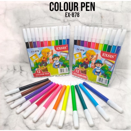 

Spidol EXSIS 12 warna Colour Pen