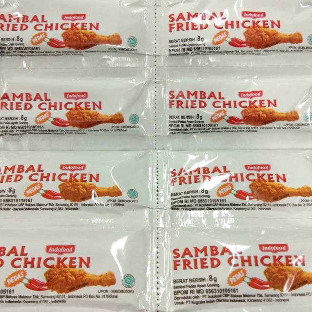 

saus sambal sachet kfc 24pcs