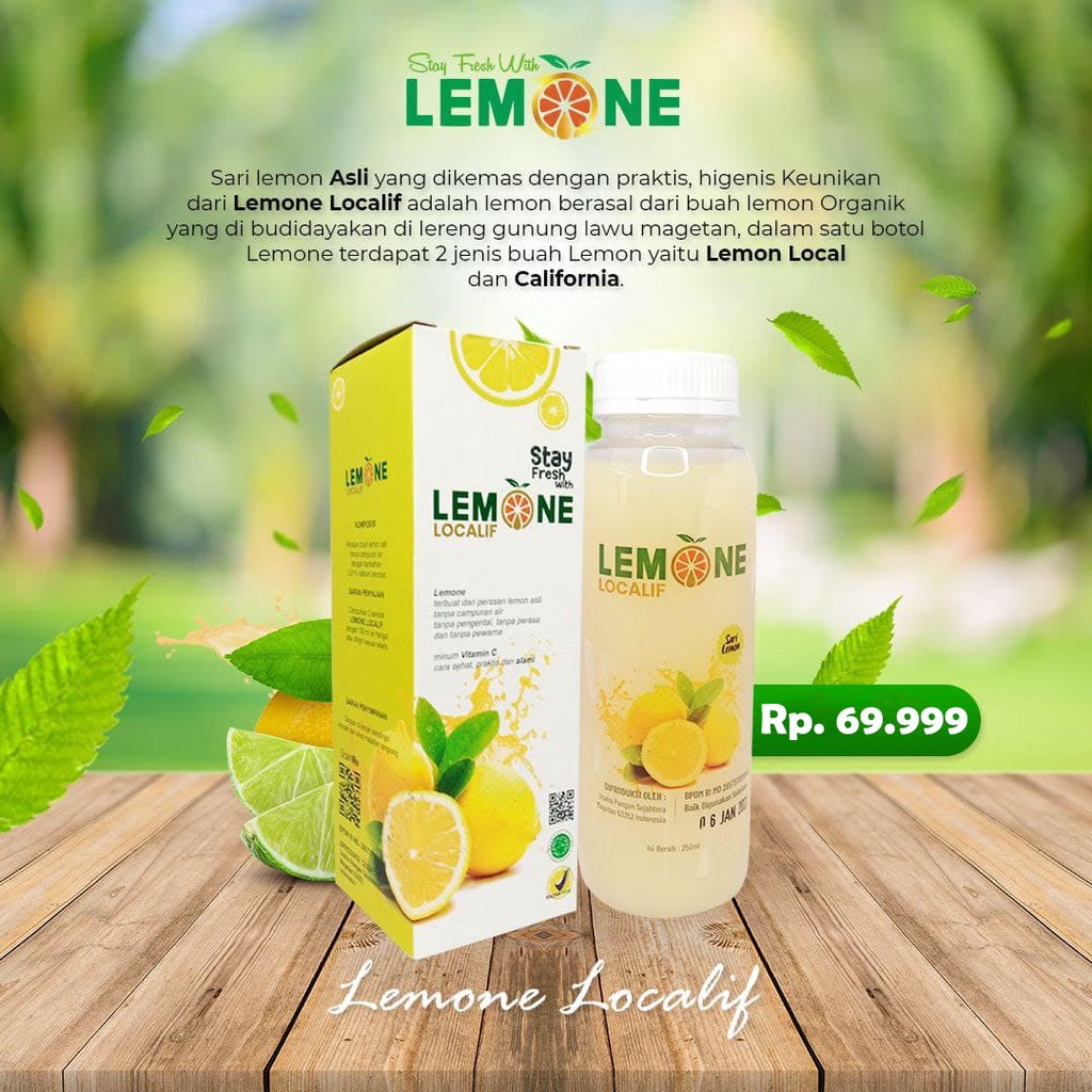 

Minuman Sari Lemon LEMONE Penambah Imunitas Tubuh SL002