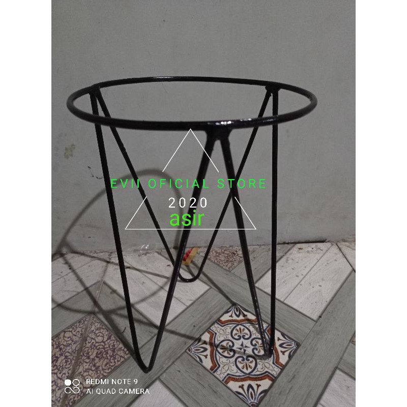 dudukan pot bunga besi, standing pot bunga besi, dudukan pot murah