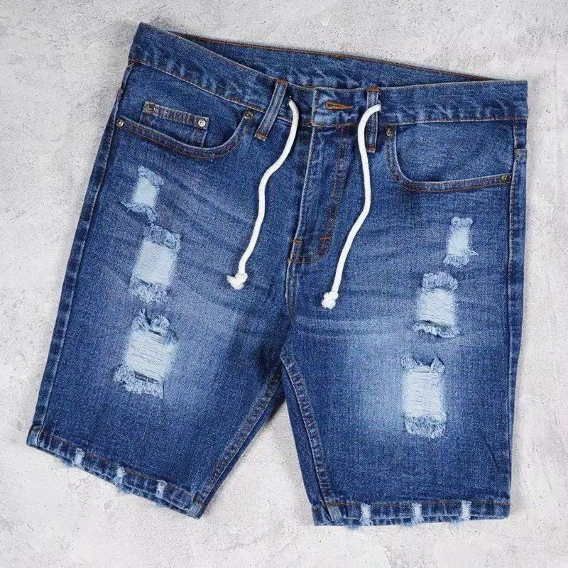 Celana Jeans Pendek Robek / Ripped jeans shortpants SWER