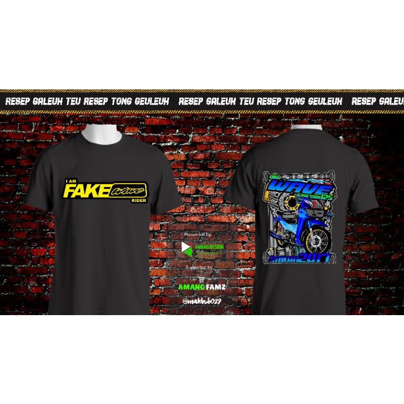 Kaos Distro Baju Racing Kaos Motor Tshirt Honda Wave 125 Kharisma