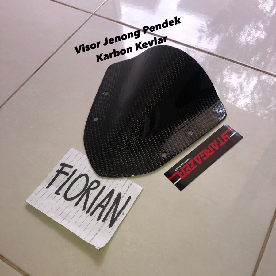 Visor aerox carbon kevlar Windshield Karbon Kevlar Jenong Pendek Aerox 155 VVA